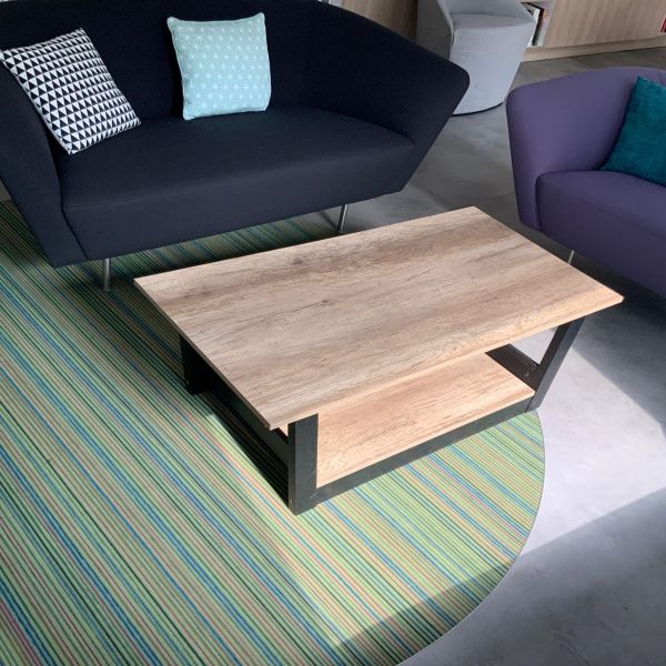 Table basse bois noir / bois