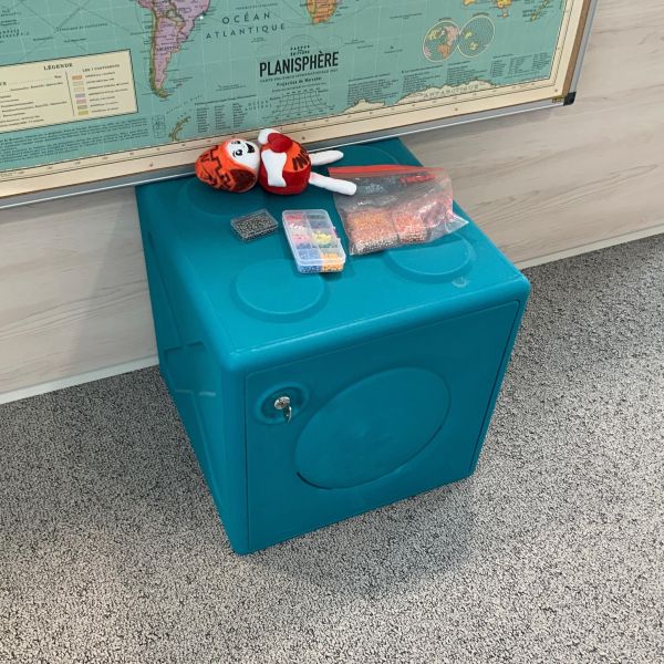 Box casier silvera plastique multicolore