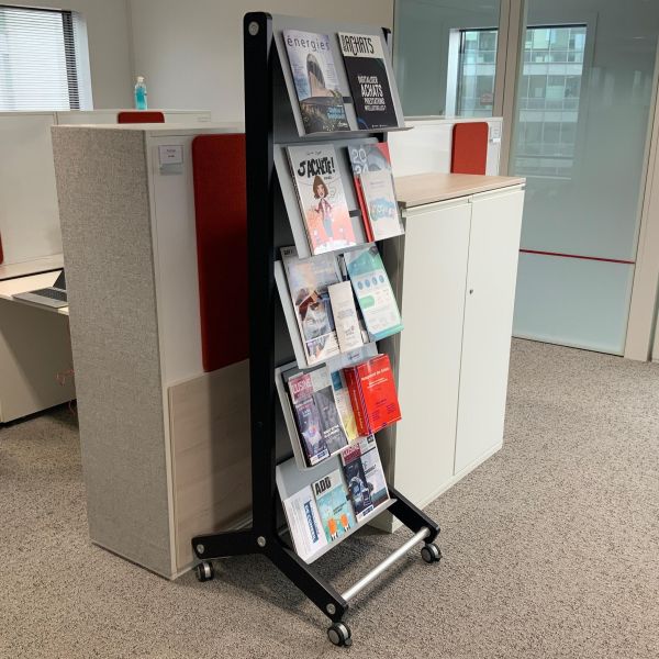 Presentoir a revue plastique noir