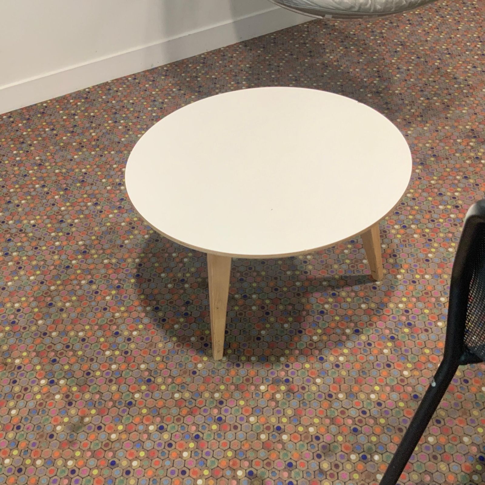 Table basse bob bois blanc/ bois