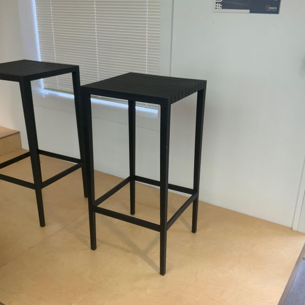 Mange debout plastique noir