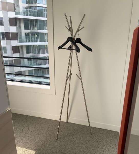 Porte manteau metal chrome