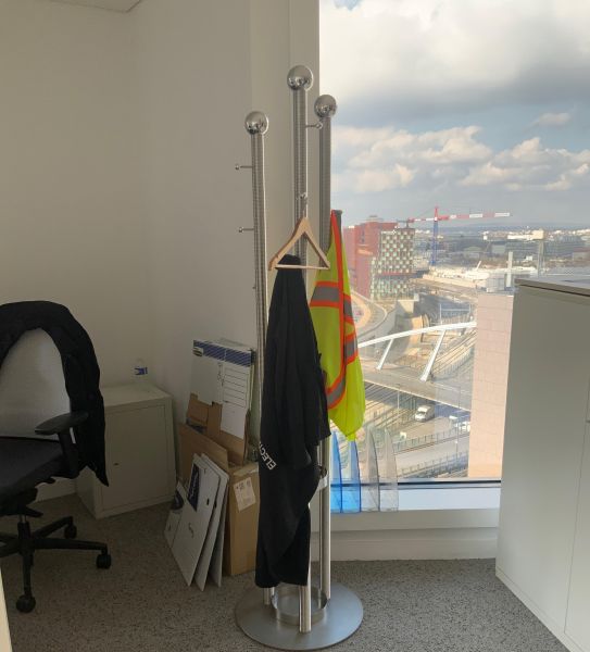 Porte manteau metal chrome/cuivre