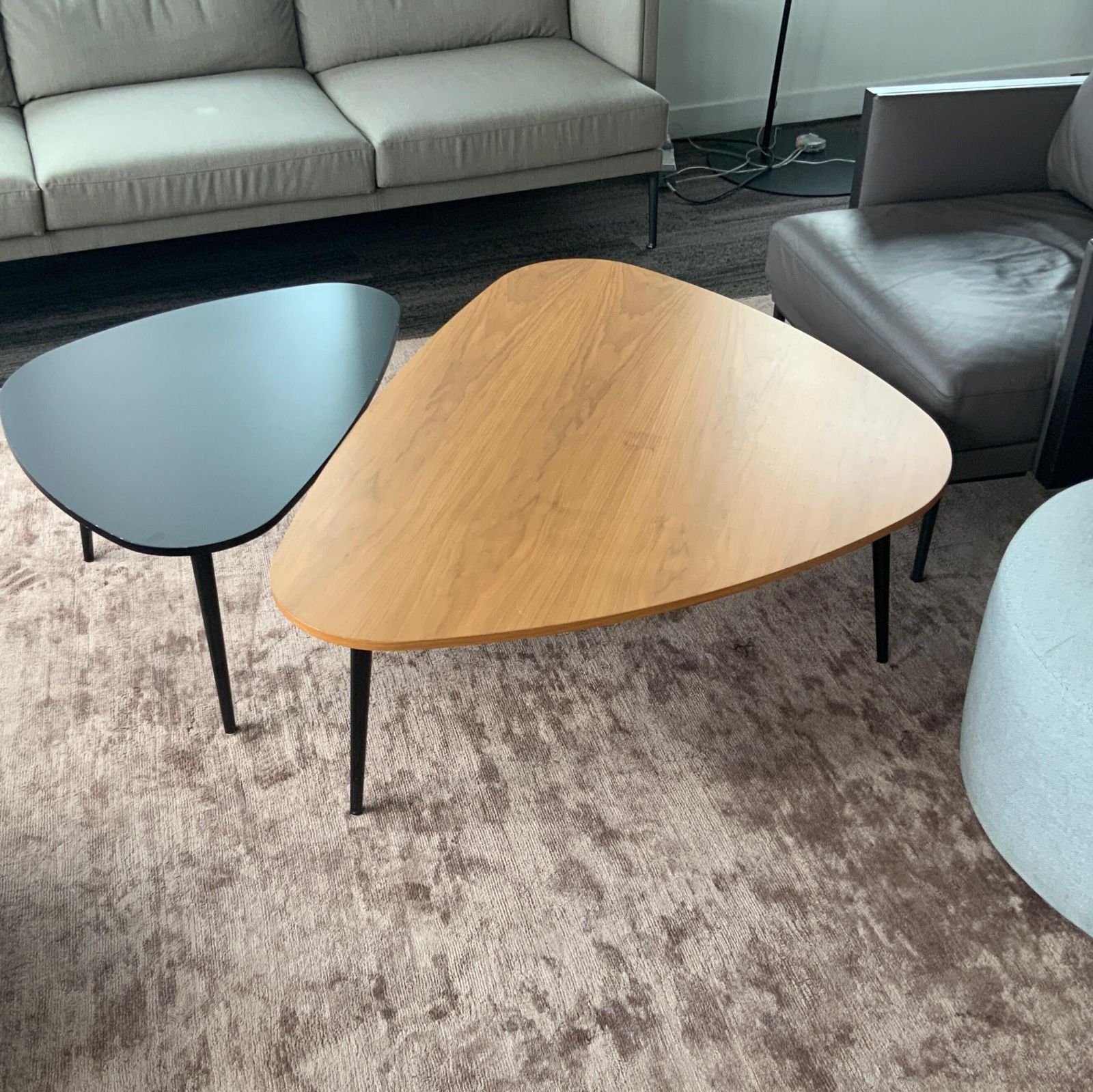 Table basse soho bois / metal marron/noir