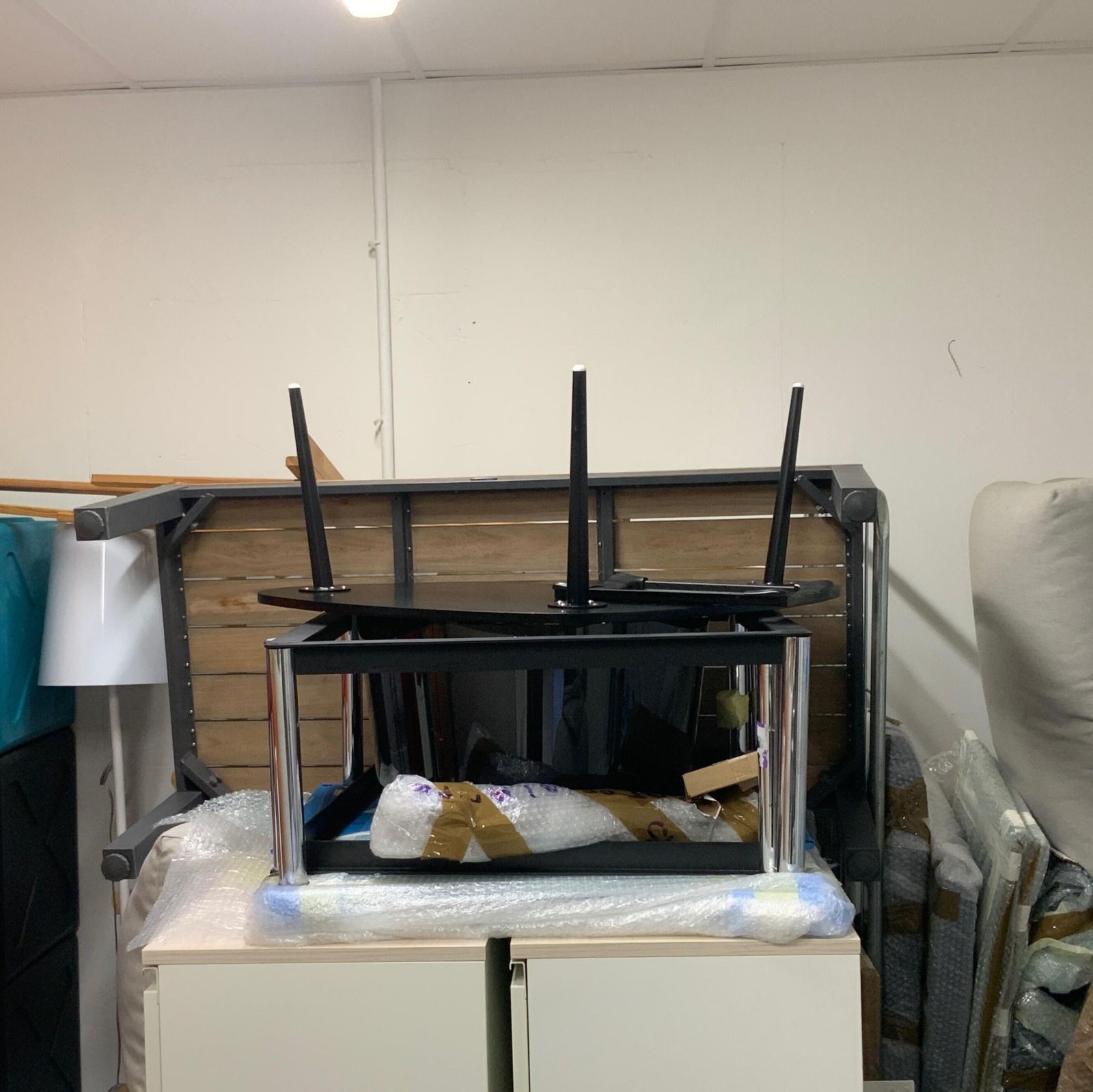 Table basse bois / metal noir/marron