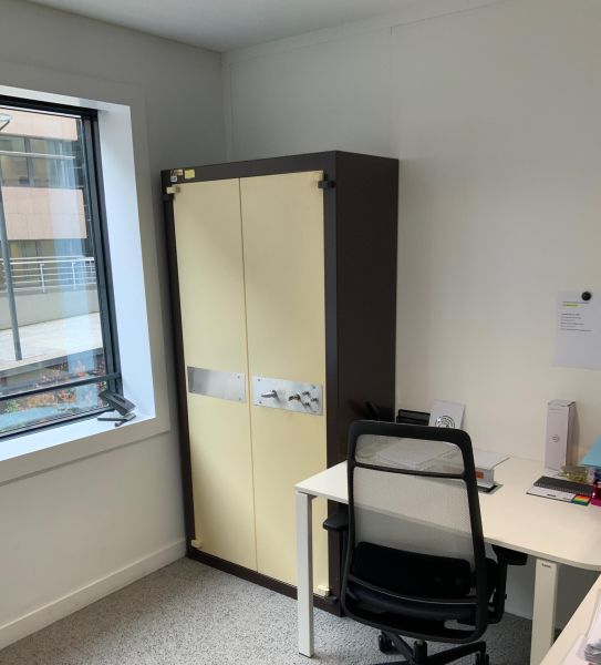 Coffre fort acial security metal marron